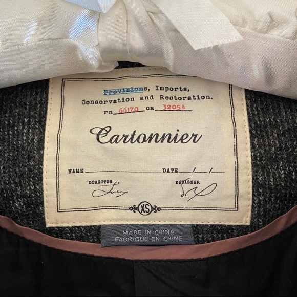 Cartonnier Anthropologie Gray Knit Blazer Cardigan | Size Extra Small - Picture 6 of 8